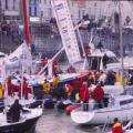 Vendée globe 2000 - arrivée du 3 ième R JOURDAIN
